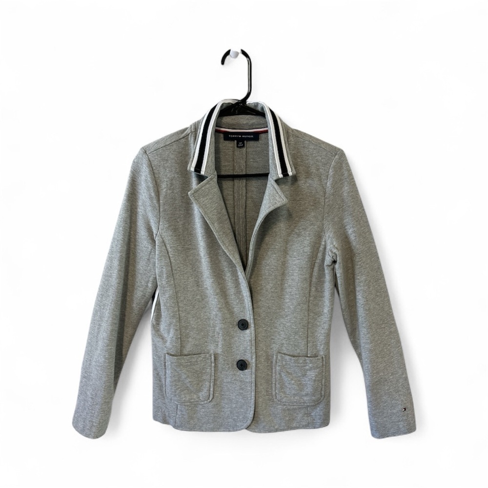 Tommy Hilfiger Light Gray Women's Blazer - Picture 2 of 9